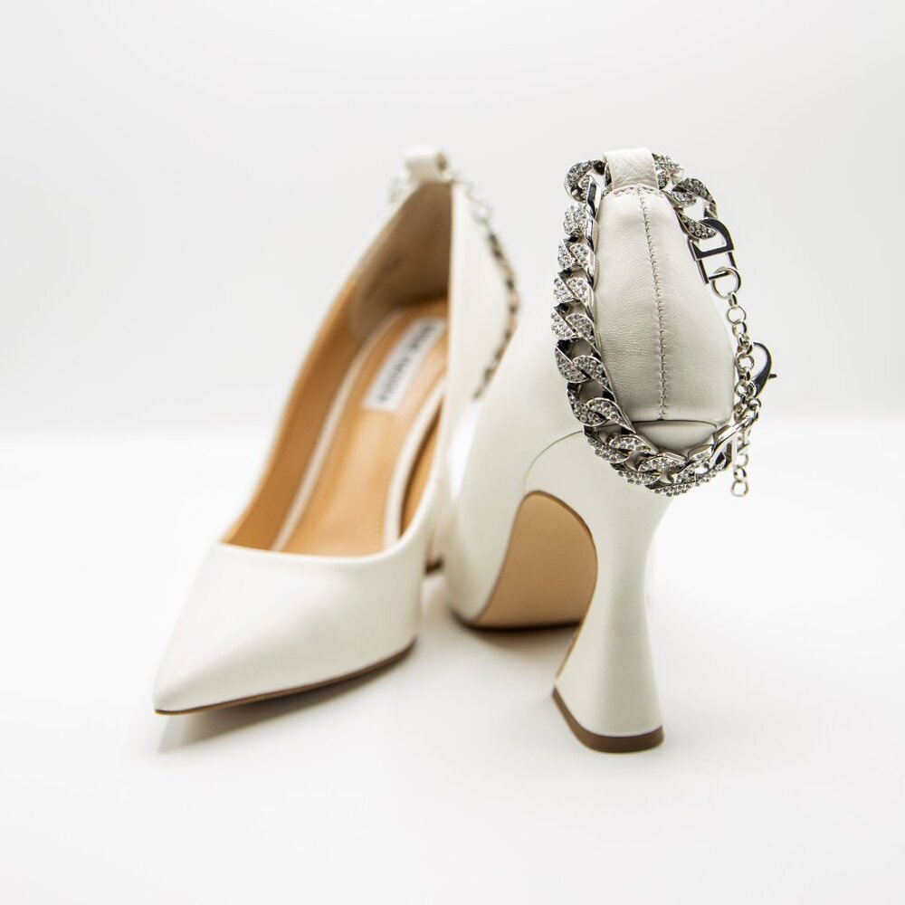 Women's Zippy Bone Leath Pumps